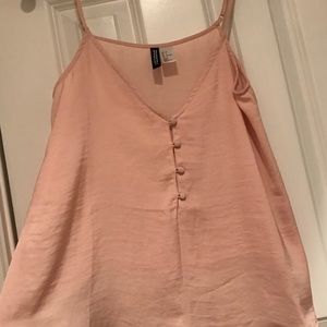 H&M women’s blush cami blouse sz 4